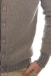 Cashmere men waistcoat sleeveless sweaters jo natural brown dove chine 2xl