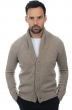 Cashmere men waistcoat sleeveless sweaters jovan natural brown 3xl