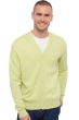 Cashmere men waistcoat sleeveless sweaters leon light green m