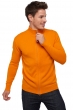 Cashmere men waistcoat sleeveless sweaters thobias first orange l