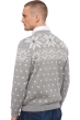 Cashmere men waistcoat sleeveless sweaters vaya grey marl off white 3xl