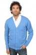 Cashmere men waistcoat sleeveless sweaters yoni blue chine 3xl