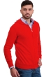 Cashmere men zip hood taboo first tomato m