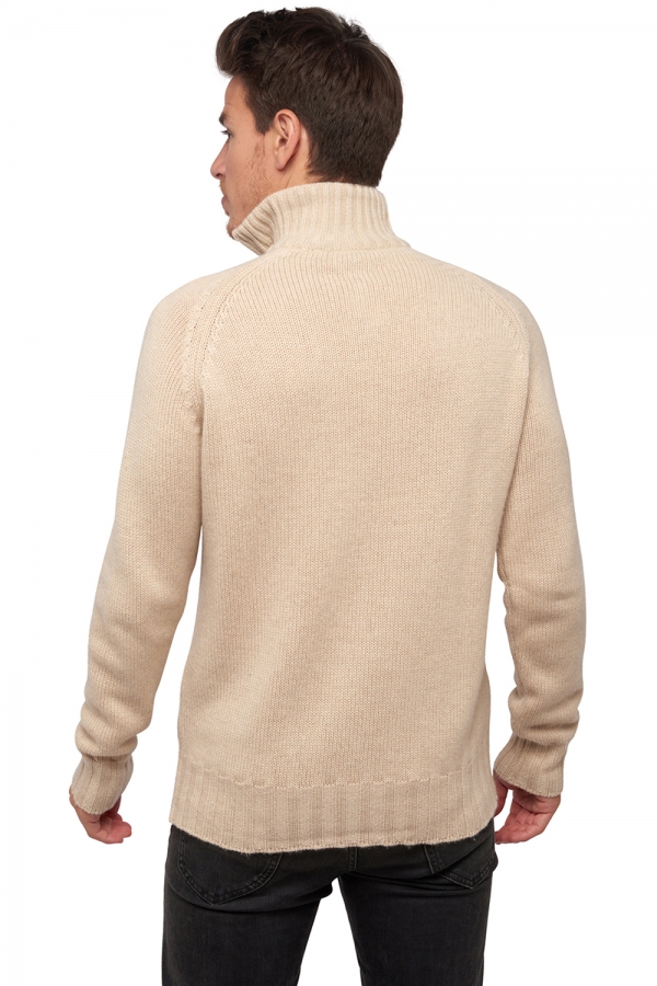  men polo style sweaters natural viero natural beige l