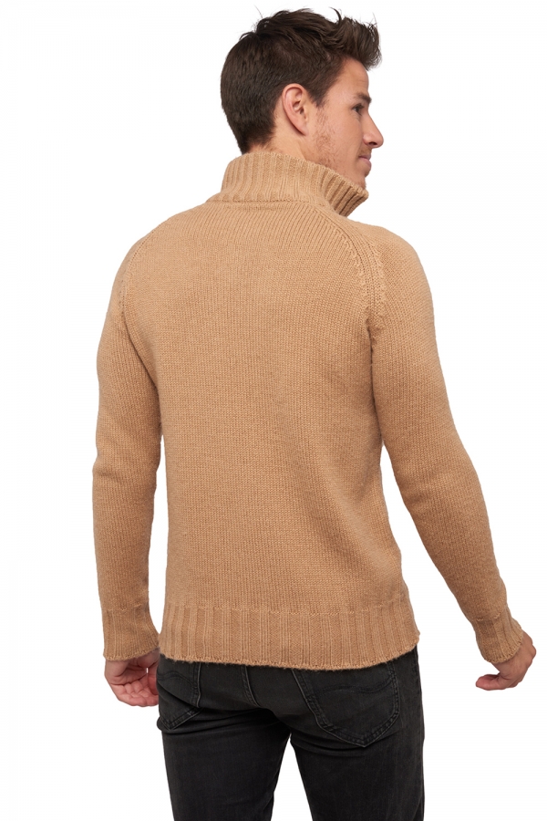 Camel men polo style sweaters craig natural camel l