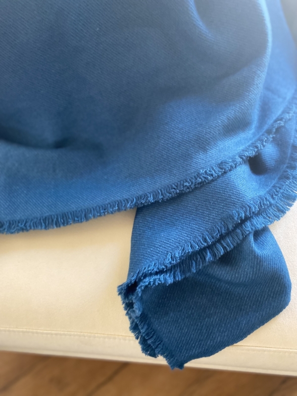 Cashmere accessories blanket toodoo plain m 180 x 220 canard blue 180 x 220 cm