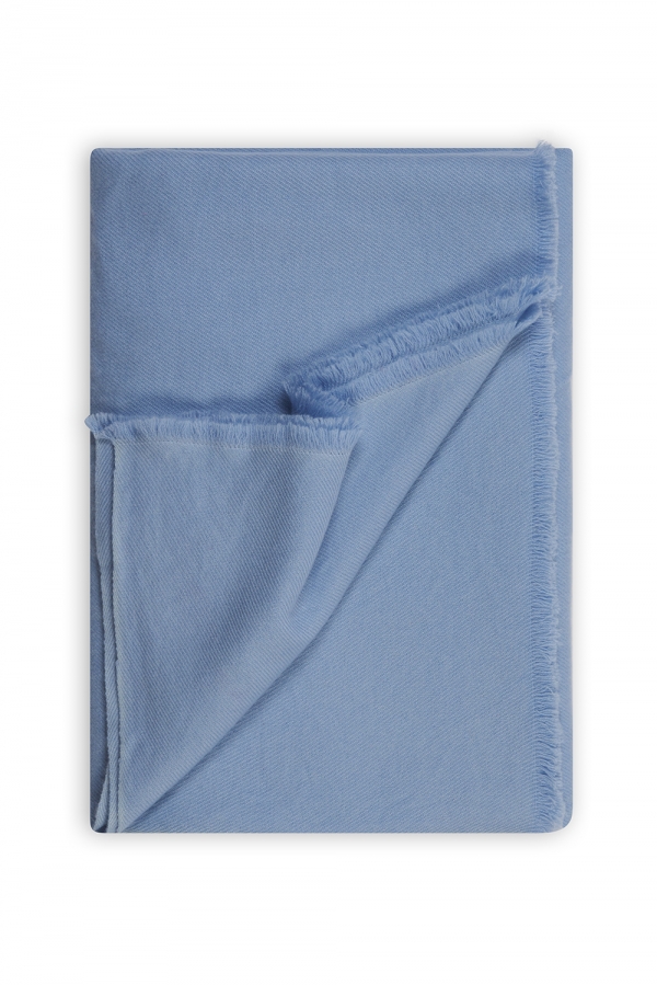 Cashmere accessories cocooning toodoo plain l 220 x 220 blue sky 220x220cm