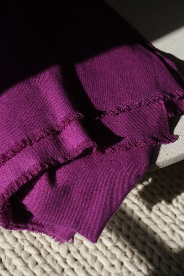 Cashmere accessories exclusive toodoo plain s 140 x 200 purple magic 140 x 200 cm