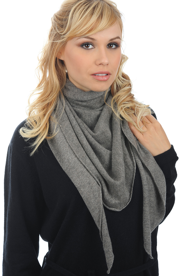 Cashmere accessories scarf mufflers argan dove chine one size