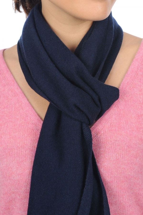 Cashmere accessories scarf mufflers ozone dress blue 160 x 30 cm