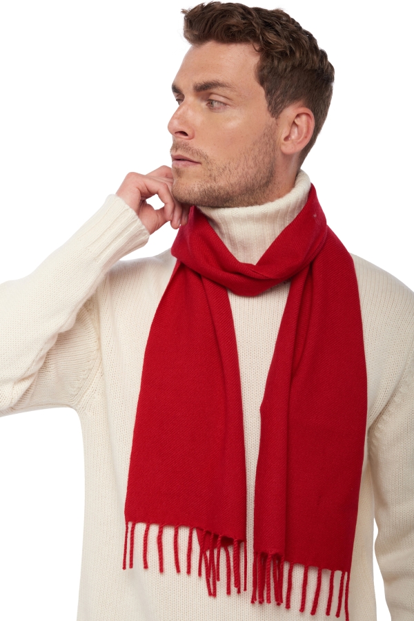 Cashmere accessories scarf mufflers zak170 deep red 170 x 25 cm