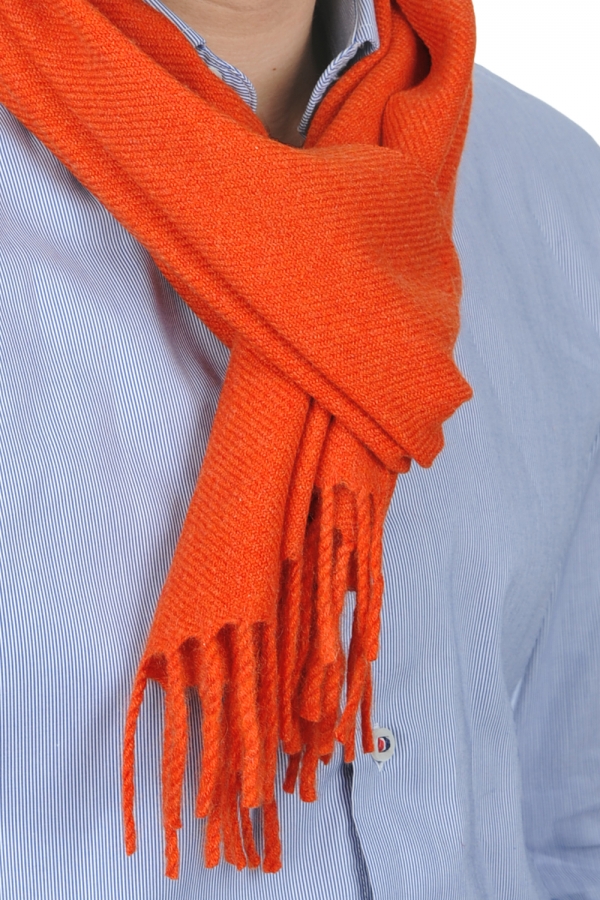 Cashmere accessories scarf mufflers zak170 paprika 170 x 25 cm