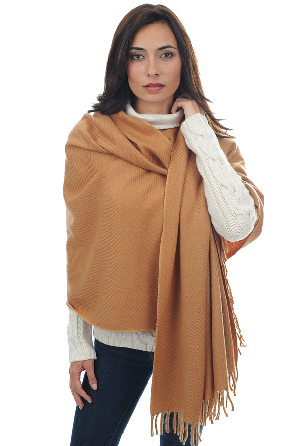 Cashmere accessories shawls niry camel desert 200x90cm
