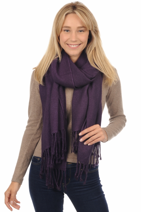 Cashmere accessories shawls niry purple violet 200x90cm