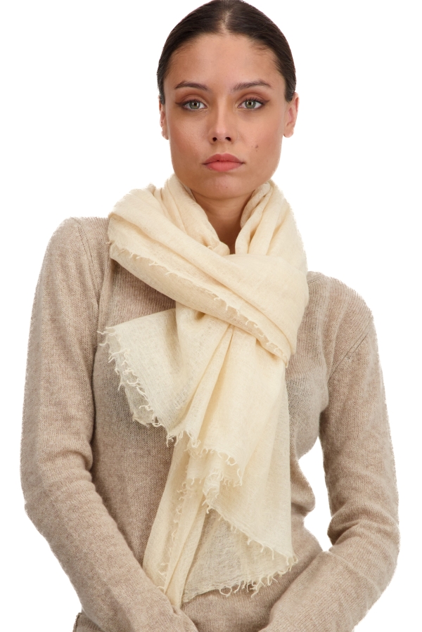 Cashmere accessories shawls tonka white smocke 200 cm x 120 cm