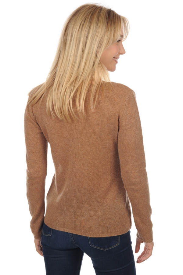 Cashmere ladies basic sweaters at low prices caleen camel chine s