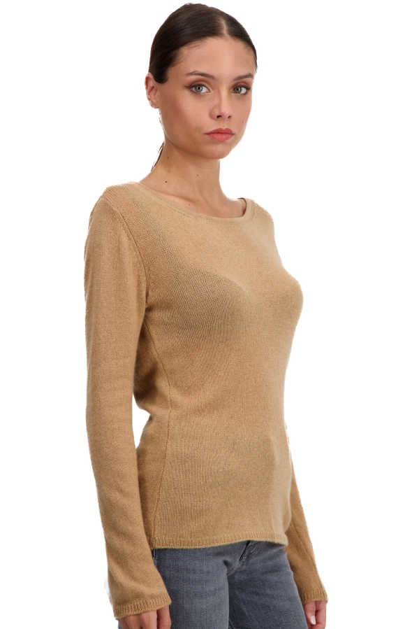 Cashmere ladies basic sweaters at low prices caleen camel l
