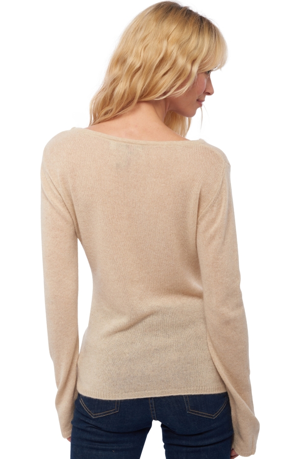Cashmere ladies basic sweaters at low prices caleen natural beige xs