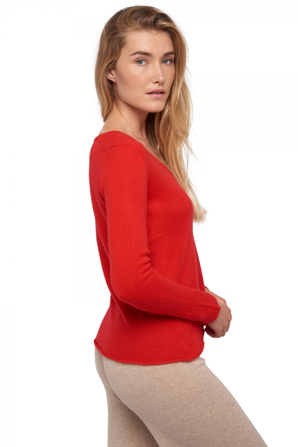 Cashmere ladies basic sweaters at low prices flavie rouge 3xl