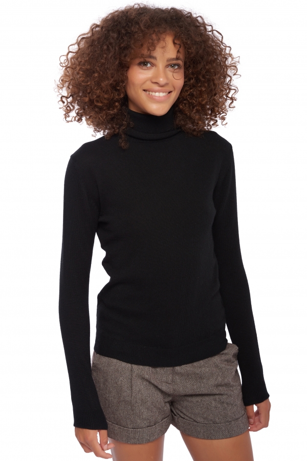 Cashmere ladies basic sweaters at low prices tale first black l