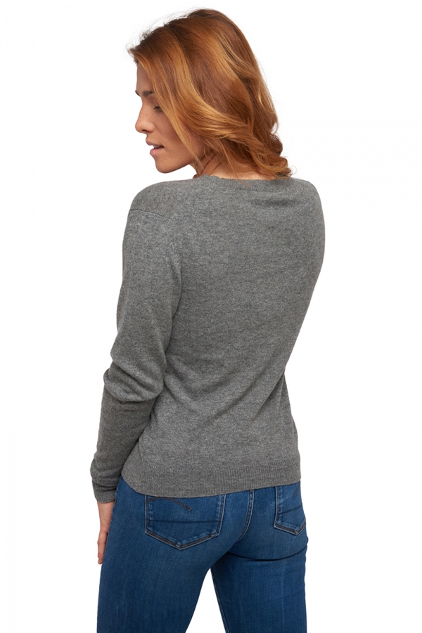 Cashmere ladies basic sweaters at low prices taline first grey marl 2xl