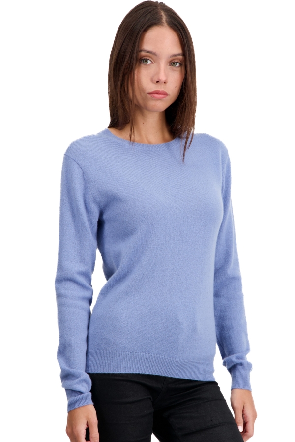 Cashmere ladies basic sweaters at low prices thalia first light blue s