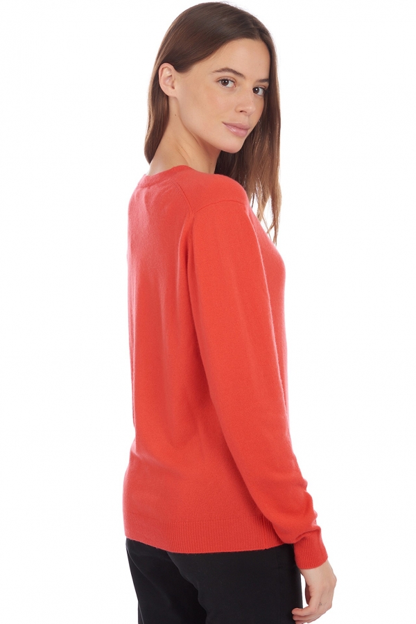 Cashmere ladies basic sweaters at low prices tyra first pinkorange s
