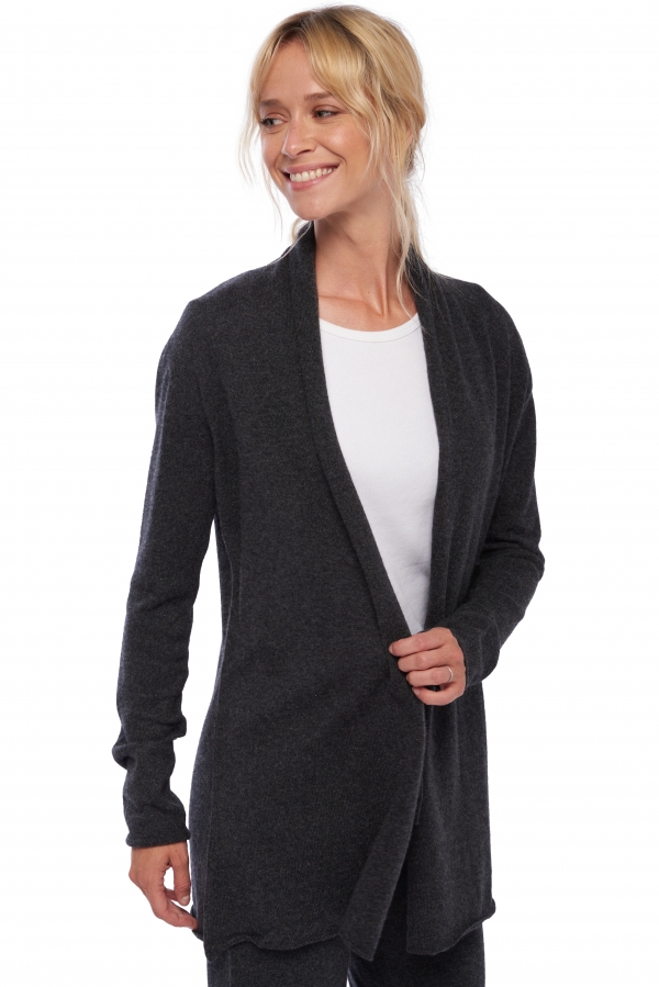 Cashmere ladies cardigans pucci charcoal marl 3xl