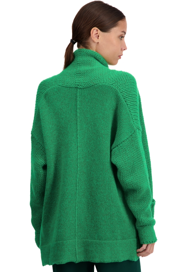 Cashmere ladies cardigans vienne basil new green xs