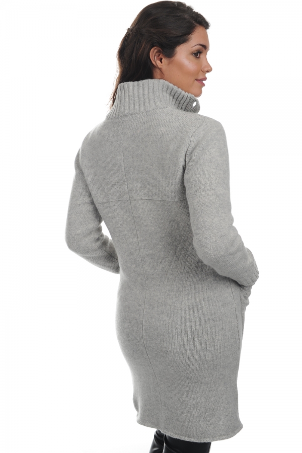 Cashmere ladies chunky sweater adelphia flanelle chine 2xl