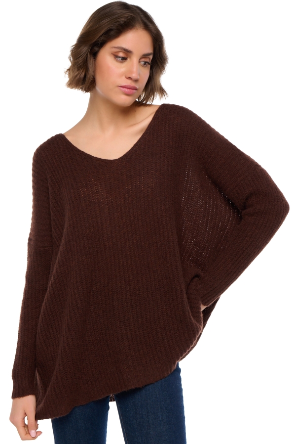 Cashmere ladies chunky sweater daenerys americano s1