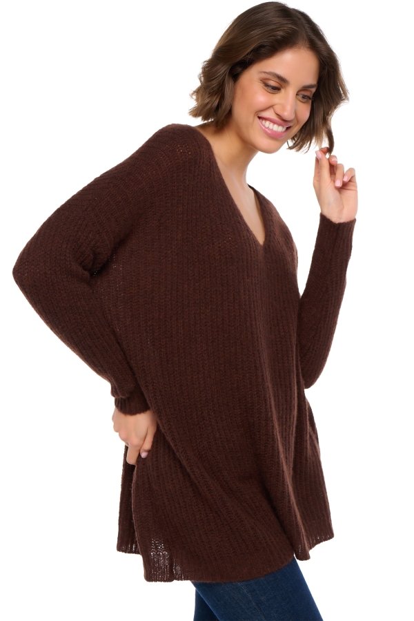 Cashmere ladies chunky sweater daenerys americano s4