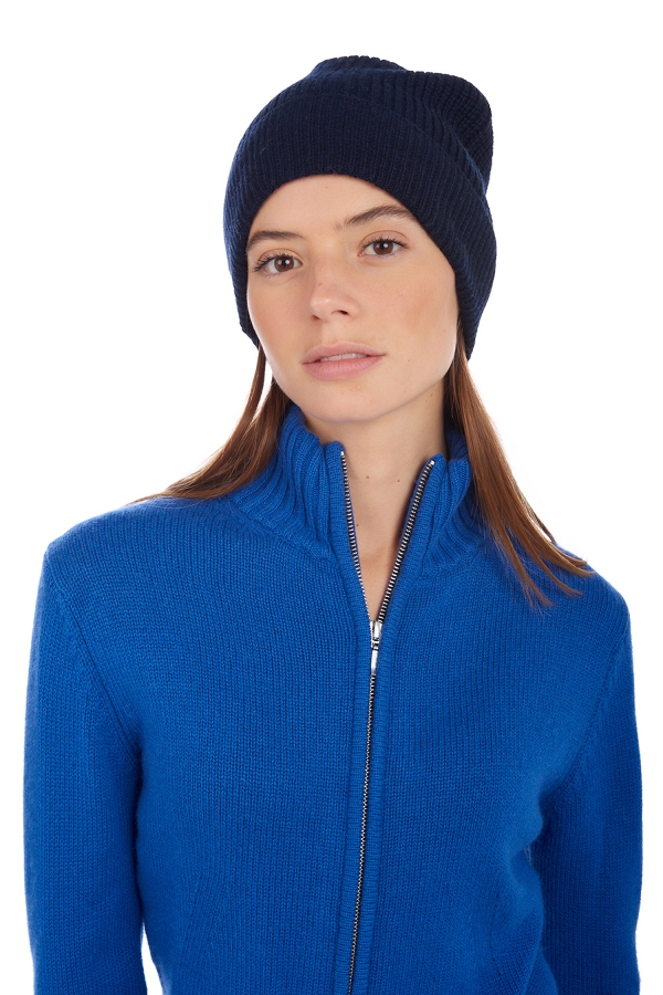 Cashmere ladies chunky sweater elodie lapis blue m