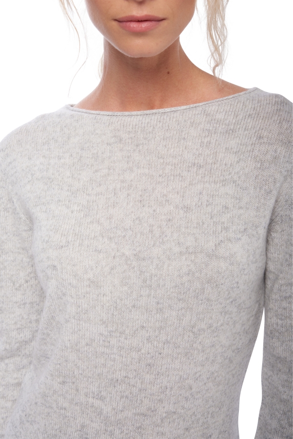 Cashmere ladies chunky sweater july flanelle chine l