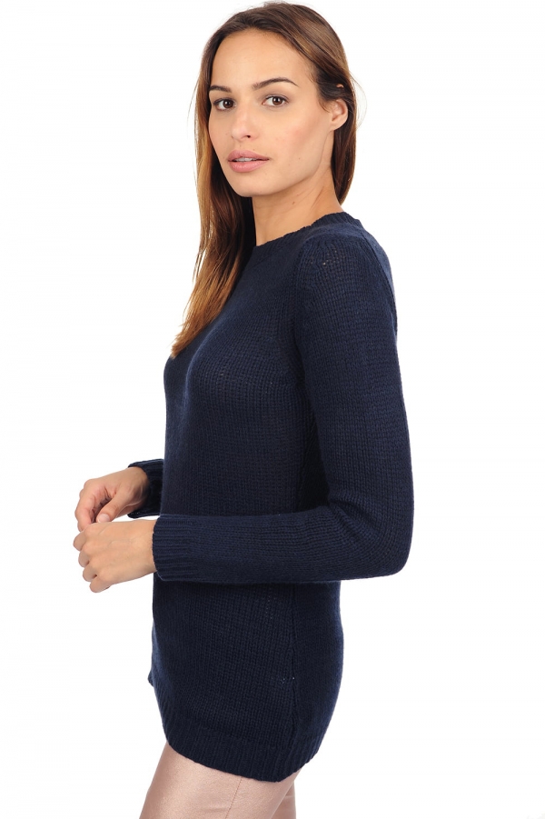 Cashmere ladies chunky sweater marielle dress blue s
