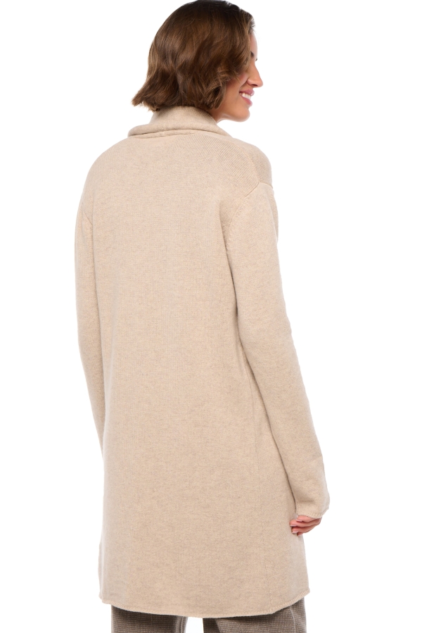 Cashmere ladies chunky sweater perla natural beige xl