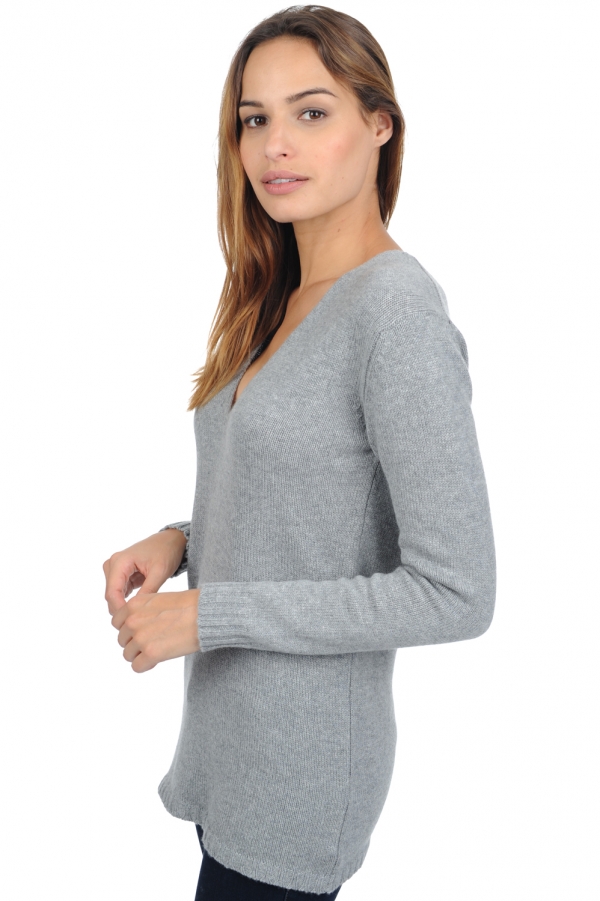Cashmere ladies chunky sweater vanessa premium premium flanell m