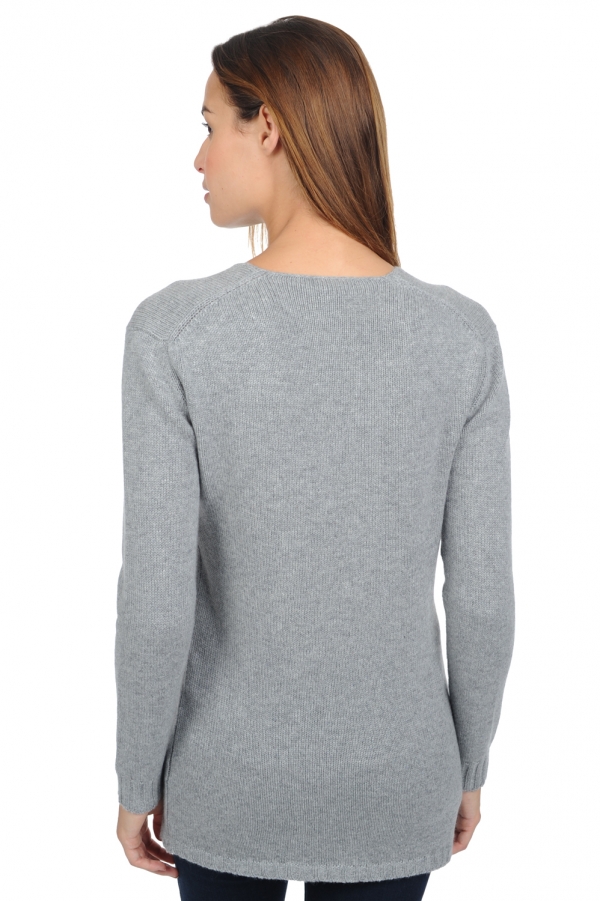 Cashmere ladies chunky sweater vanessa premium premium flanell xs