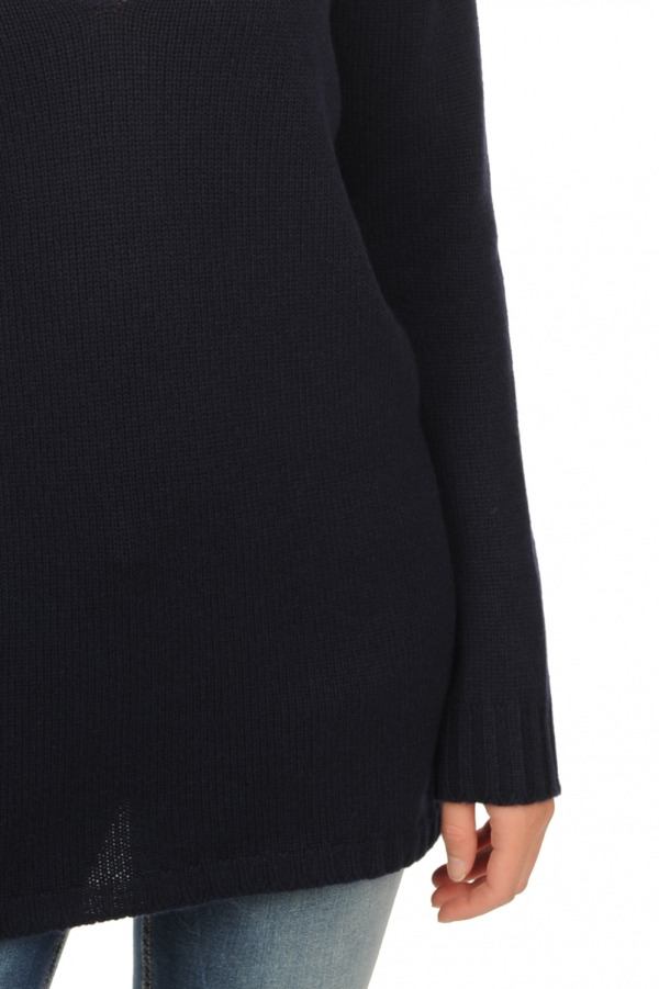 Cashmere ladies chunky sweater vanessa premium premium navy 3xl