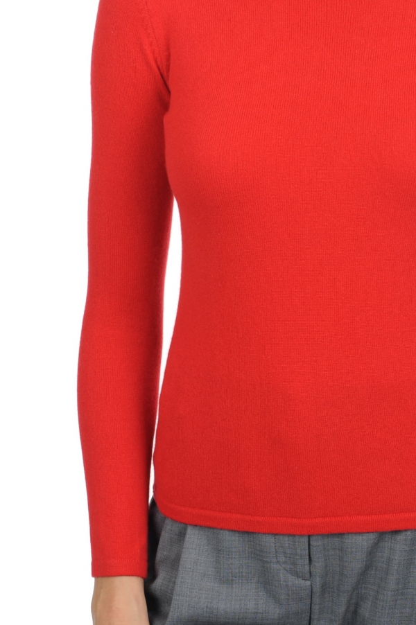 Cashmere ladies premium sweaters jade premium tango red s