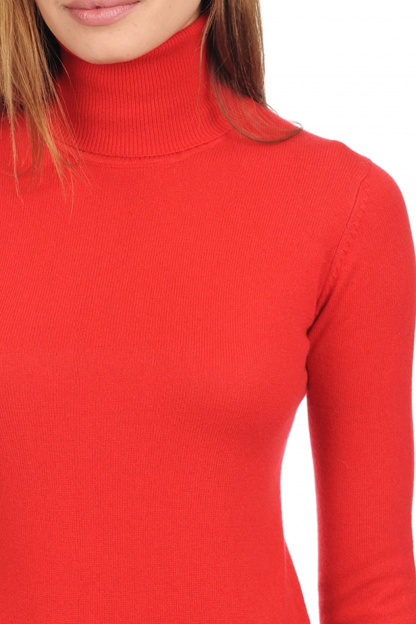 Cashmere ladies premium sweaters lili premium tango red l