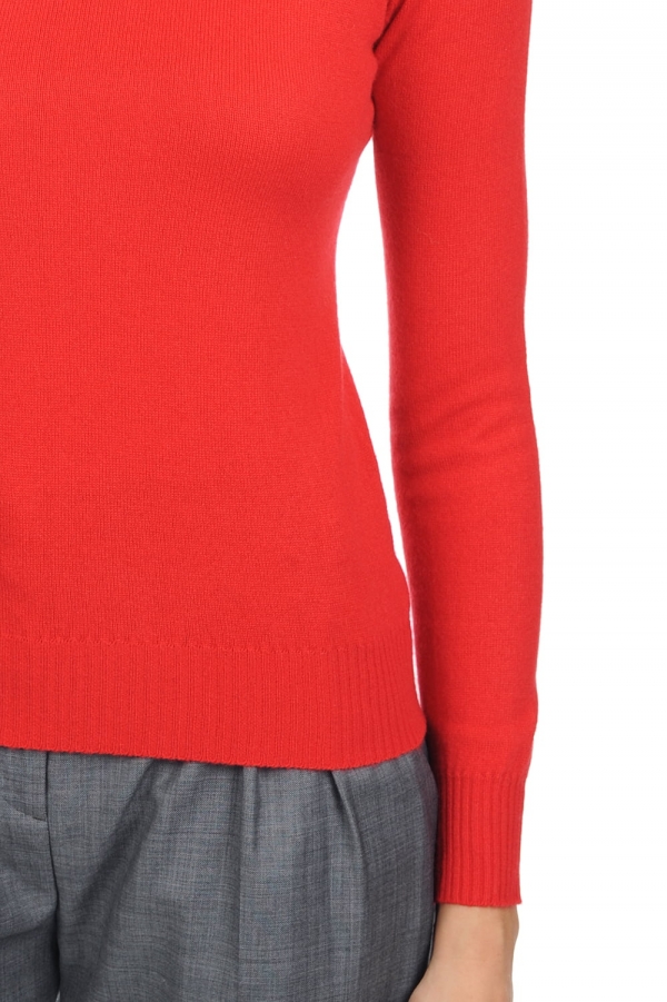 Cashmere ladies premium sweaters lili premium tango red m