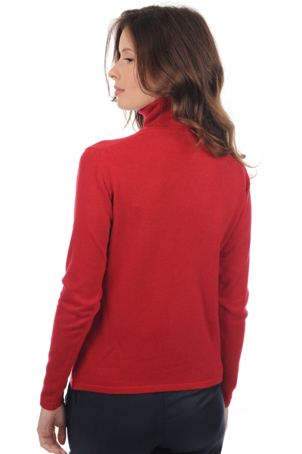 Cashmere ladies timeless classics jade blood red l