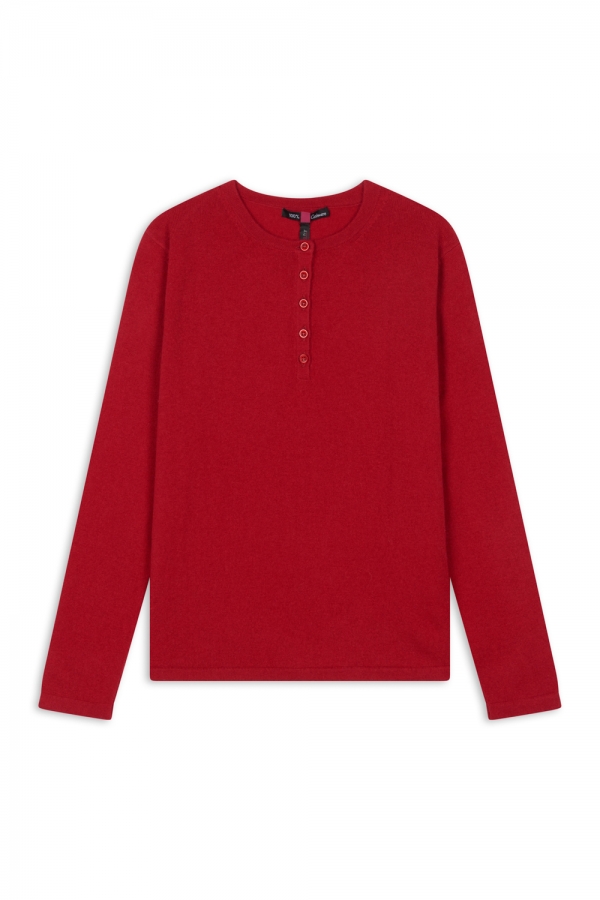 Cashmere ladies timeless classics loan blood red m