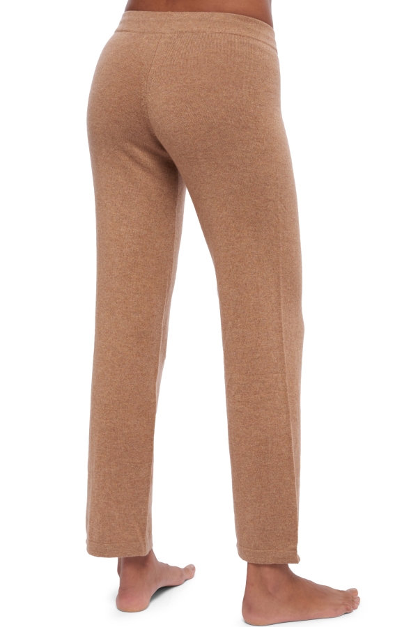 Cashmere ladies trousers leggings malice camel chine xs