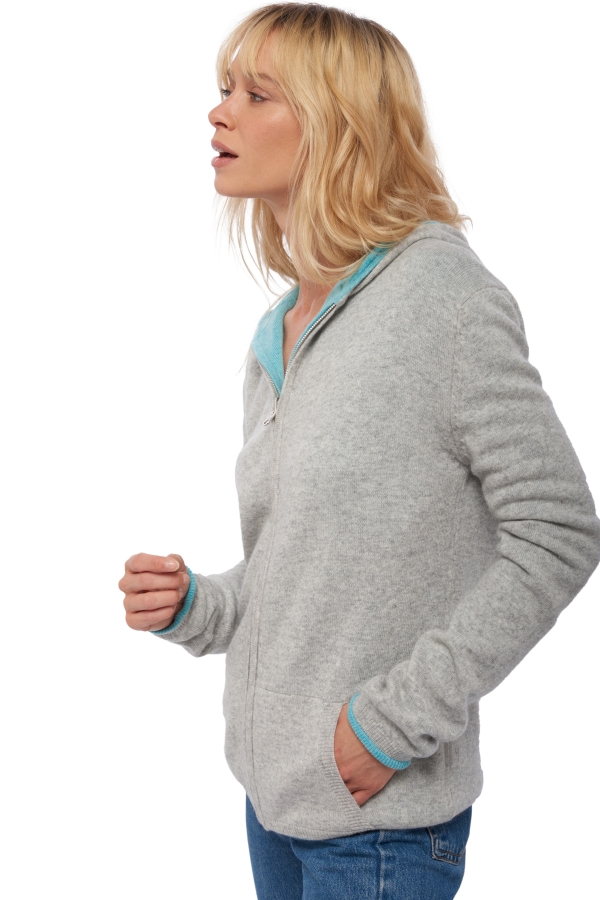 Cashmere ladies wiwi flanelle chine piscine xs