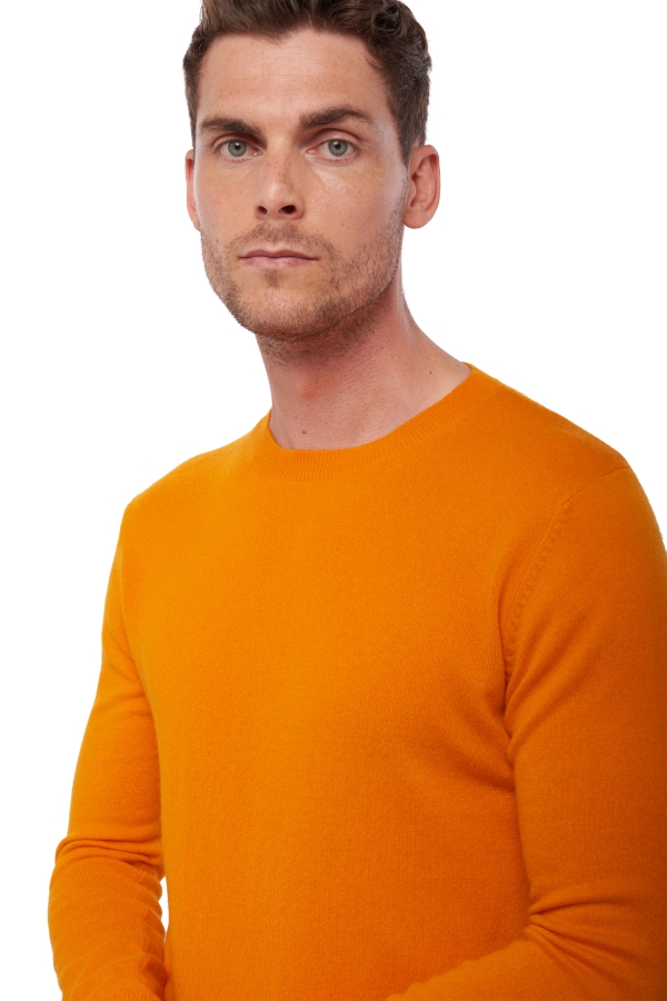 Cashmere men basic sweaters at low prices tao first orange m