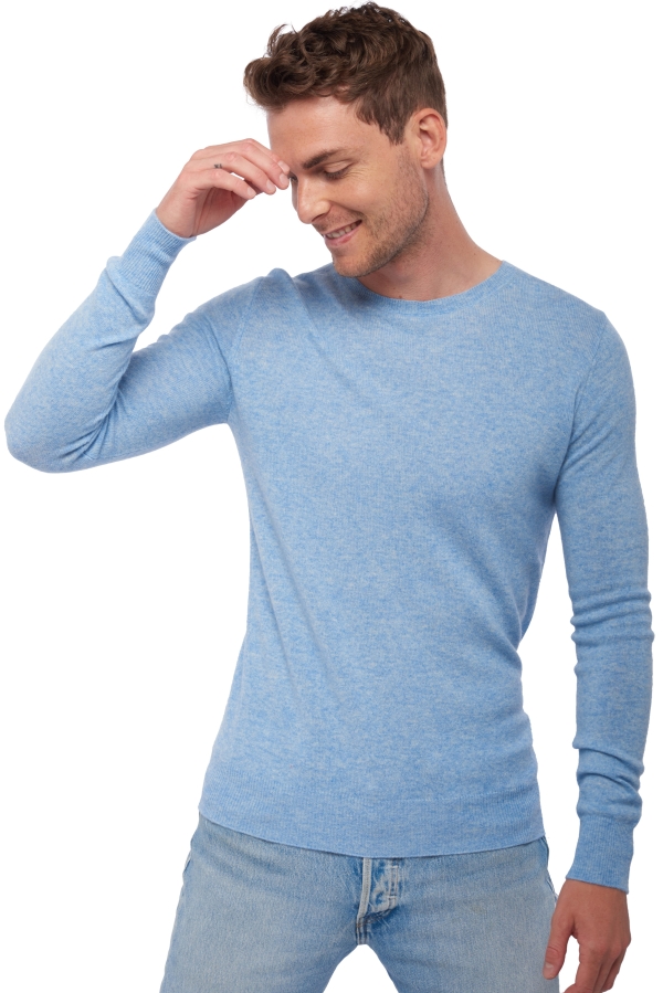 Cashmere men basic sweaters at low prices tao first powder blue s