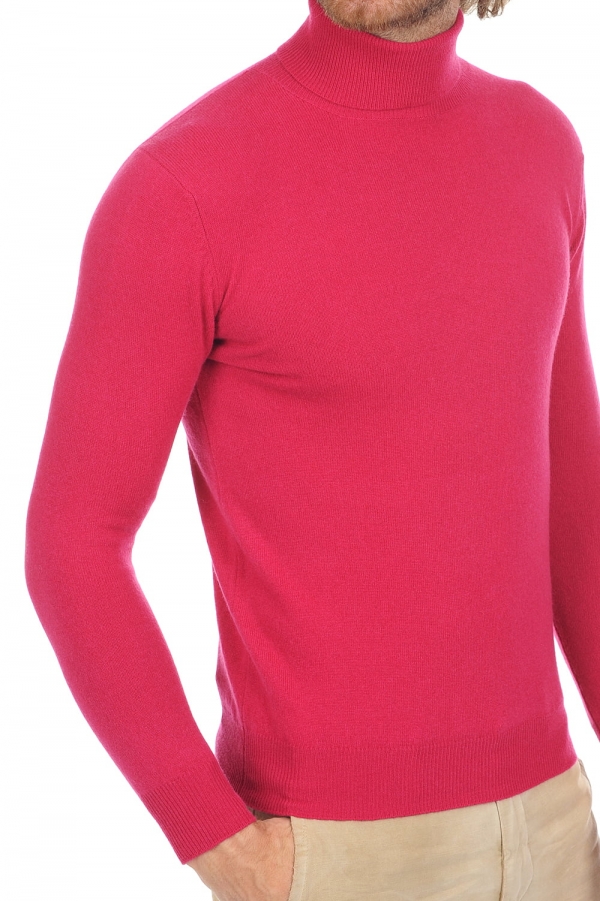Cashmere men basic sweaters at low prices tarry first red fuschsia xl