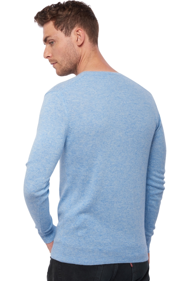 Cashmere men basic sweaters at low prices tor first powder blue l